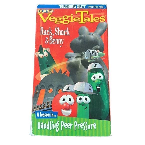VeggieTales VHS Tapes Vintage 90s Bundle of Two Religious Educational Lessons - Picture 2 of 11